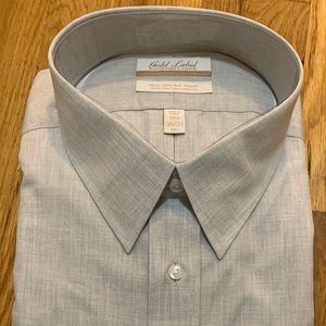 Gold label roundtree Yorke gray dress shirt 18.5